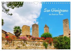 San Gimignano, die Stadt der Türme (Wandkalender 2024 DIN A4 quer), CALVENDO Monatskalender