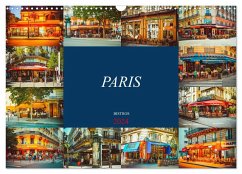 Paris Bistros (Wandkalender 2024 DIN A3 quer), CALVENDO Monatskalender