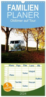 Familienplaner 2024 - Oldtimer auf Tour mit 5 Spalten (Wandkalender, 21 x 45 cm) CALVENDO