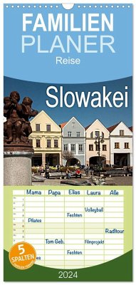 Familienplaner 2024 - Slowakei mit 5 Spalten (Wandkalender, 21 x 45 cm) CALVENDO