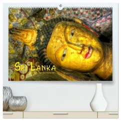 Sri Lanka - Tempel, Tee und Elefanten (hochwertiger Premium Wandkalender 2024 DIN A2 quer), Kunstdruck in Hochglanz