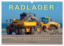 Radlader - flexibel, schnell und bärenstark (Wandkalender 2024 DIN A3 quer), CALVENDO Monatskalender - Roder, Peter