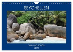Seychellen - Wild und Schön (Wandkalender 2024 DIN A4 quer), CALVENDO Monatskalender