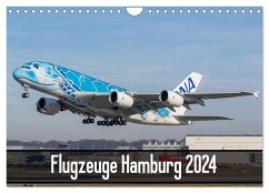 Flugzeuge Hamburg 2024 (Wandkalender 2024 DIN A4 quer), CALVENDO Monatskalender - Lietzke, Tobias