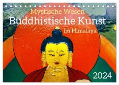 Mystische Wesen ¿ Buddhistische Kunst im Himalaya (Tischkalender 2024 DIN A5 quer), CALVENDO Monatskalender
