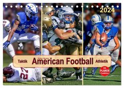 American Football - Taktik und Athletik (Tischkalender 2024 DIN A5 quer), CALVENDO Monatskalender