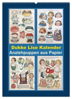 Dukke Lise Kalender - Anziehpuppen aus Papier (Wandkalender 2024 DIN A2 hoch), CALVENDO Monatskalender - Erbs, Karen