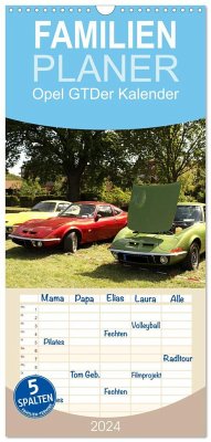 Familienplaner 2024 - Opel GT Der Kalender mit 5 Spalten (Wandkalender, 21 x 45 cm) CALVENDO