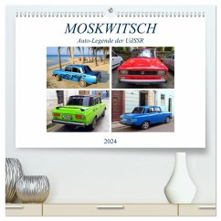 MOSKWITSCH - Auto-Legende der UdSSR (hochwertiger Premium Wandkalender 2024 DIN A2 quer), Kunstdruck in Hochglanz