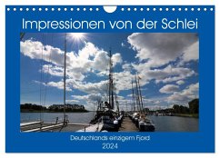 Impressionen von der Schlei - Deutschlands einzigem Fjord (Wandkalender 2024 DIN A4 quer), CALVENDO Monatskalender