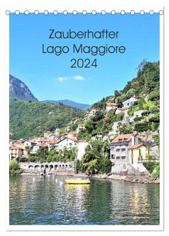 Zauberhafter Lago Maggiore (Tischkalender 2024 DIN A5 hoch), CALVENDO Monatskalender - Konkel, Christine