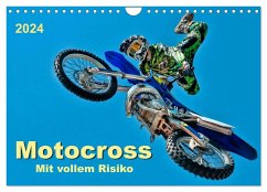 Motocross - mit vollem Risiko (Wandkalender 2024 DIN A4 quer), CALVENDO Monatskalender