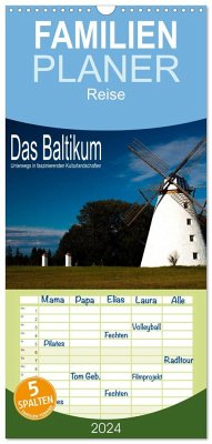 Familienplaner 2024 - Das Baltikum - Unterwegs in faszinierenden Kulturlandschaften mit 5 Spalten (Wandkalender, 21 x 45 cm) CALVENDO