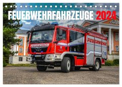 Feuerwehrfahrzeuge (Tischkalender 2024 DIN A5 quer), CALVENDO Monatskalender