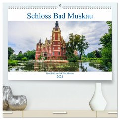 Schloss Bad Muskau (hochwertiger Premium Wandkalender 2024 DIN A2 quer), Kunstdruck in Hochglanz