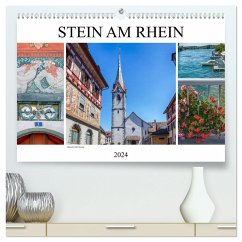 Stein am Rhein - Altstadt mit Charme (hochwertiger Premium Wandkalender 2024 DIN A2 quer), Kunstdruck in Hochglanz - Brunner-Klaus, Liselotte