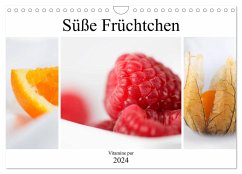 Süße Früchtchen - Vitamine pur (Wandkalender 2024 DIN A4 quer), CALVENDO Monatskalender