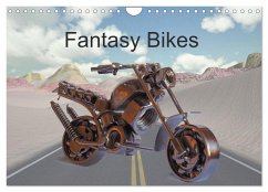 Fantasy Bikes (Wandkalender 2024 DIN A4 quer), CALVENDO Monatskalender