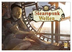 Steampunk Welten (Wandkalender 2024 DIN A2 quer), CALVENDO Monatskalender