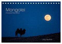 Mongolei - imposantes Land (Tischkalender 2024 DIN A5 quer), CALVENDO Monatskalender - Reuther, Jörg