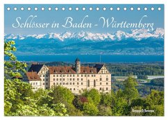 Schlösser in Baden-Württemberg (Tischkalender 2024 DIN A5 quer), CALVENDO Monatskalender