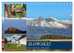Slowakei - Reise durch das wilde Land (Tischkalender 2024 DIN A5 quer), CALVENDO Monatskalender - Schörkhuber, Johann