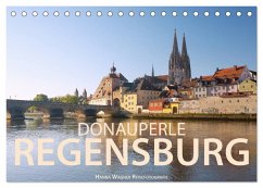 Donauperle Regensburg (Tischkalender 2024 DIN A5 quer), CALVENDO Monatskalender - Wagner, Hanna