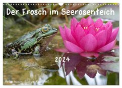 Der Frosch im Seerosenteich (Wandkalender 2024 DIN A3 quer), CALVENDO Monatskalender - Adam, Rainer Kauffelt, Heike