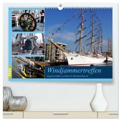 Windjammertreffen - Segelschiffe zu Gast in Bremerhaven (hochwertiger Premium Wandkalender 2024 DIN A2 quer), Kunstdruck in Hochglanz