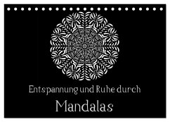 Entspannung und Ruhe durch Mandalas (Tischkalender 2024 DIN A5 quer), CALVENDO Monatskalender - Langenkamp, Heike