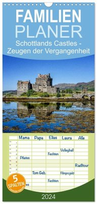 Familienplaner 2024 - Schottlands Castles - Zeugen der Vergangenheit mit 5 Spalten (Wandkalender, 21 x 45 cm) CALVENDO - Rothenberger, Bernd