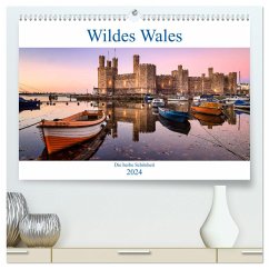 Wildes Wales (hochwertiger Premium Wandkalender 2024 DIN A2 quer), Kunstdruck in Hochglanz - Kortjohann Photography, Urte