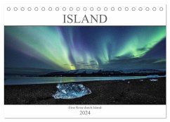 Island -Eine Reise durch Island- (Tischkalender 2024 DIN A5 quer), CALVENDO Monatskalender