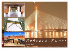 Brücken - Kunst (Wandkalender 2024 DIN A2 quer), CALVENDO Monatskalender