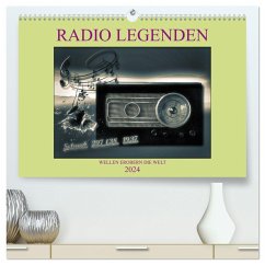 RADIO LEGENDEN (hochwertiger Premium Wandkalender 2024 DIN A2 quer), Kunstdruck in Hochglanz