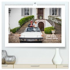 Old Cars - Good Girls (colour) (hochwertiger Premium Wandkalender 2024 DIN A2 quer), Kunstdruck in Hochglanz