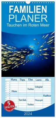 Familienplaner 2024 - Tauchen im Roten Meer 2024 mit 5 Spalten (Wandkalender, 21 x 45 cm) CALVENDO