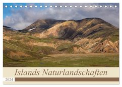 Islands Naturlandschaften (Tischkalender 2024 DIN A5 quer), CALVENDO Monatskalender - Jürgens, Olaf