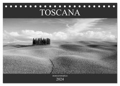 Toscana - monocromatico (Tischkalender 2024 DIN A5 quer), CALVENDO Monatskalender