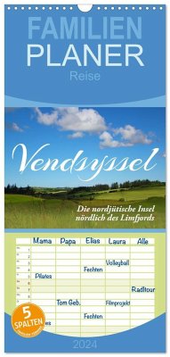 Familienplaner 2024 - Vendsyssel - Die nordjütische Insel nördlich des Limfjords mit 5 Spalten (Wandkalender, 21 x 45 cm) CALVENDO