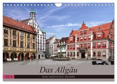 Das Allgäu - Seine malerischen Altstädte (Wandkalender 2024 DIN A4 quer), CALVENDO Monatskalender