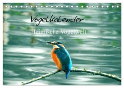 Vogelkalender (Tischkalender 2024 DIN A5 quer), CALVENDO Monatskalender - Fofino
