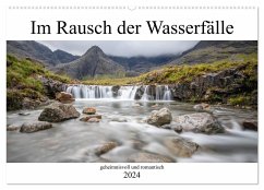 Im Rausch der Wasserfälle - geheimnisvoll und romantisch (Wandkalender 2024 DIN A2 quer), CALVENDO Monatskalender