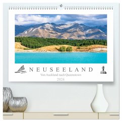 Neuseeland - Von Auckland nach Queenstown (hochwertiger Premium Wandkalender 2024 DIN A2 quer), Kunstdruck in Hochglanz