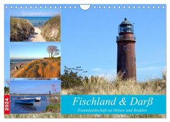 Fischland & Darß Traumlandschaft an Ostsee und Bodden (Wandkalender 2024 DIN A4 quer), CALVENDO Monatskalender