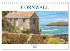 Cornwall Impressionen (Wandkalender 2024 DIN A4 quer), CALVENDO Monatskalender