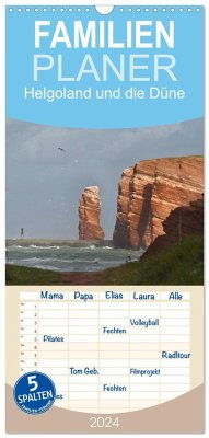 Familienplaner 2024 - Helgoland und die Düne mit 5 Spalten (Wandkalender, 21 x 45 cm) CALVENDO