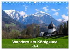 Wandern am Königssee (Wandkalender 2024 DIN A3 quer), CALVENDO Monatskalender