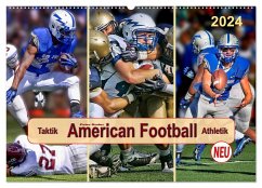 American Football - Taktik und Athletik (Wandkalender 2024 DIN A2 quer), CALVENDO Monatskalender