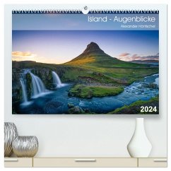 Island - Augenblicke 2024 (hochwertiger Premium Wandkalender 2024 DIN A2 quer), Kunstdruck in Hochglanz